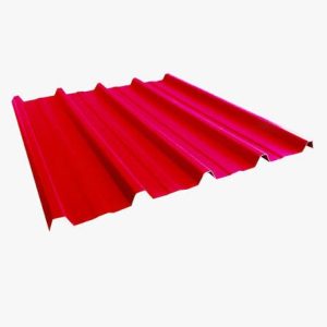 Teja upvc cresta alta 11.80 x 1.07 en 2mm Roja